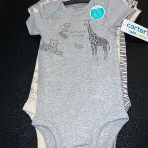 Carter's 3 Pack Baby Onesies 3-6M NWT